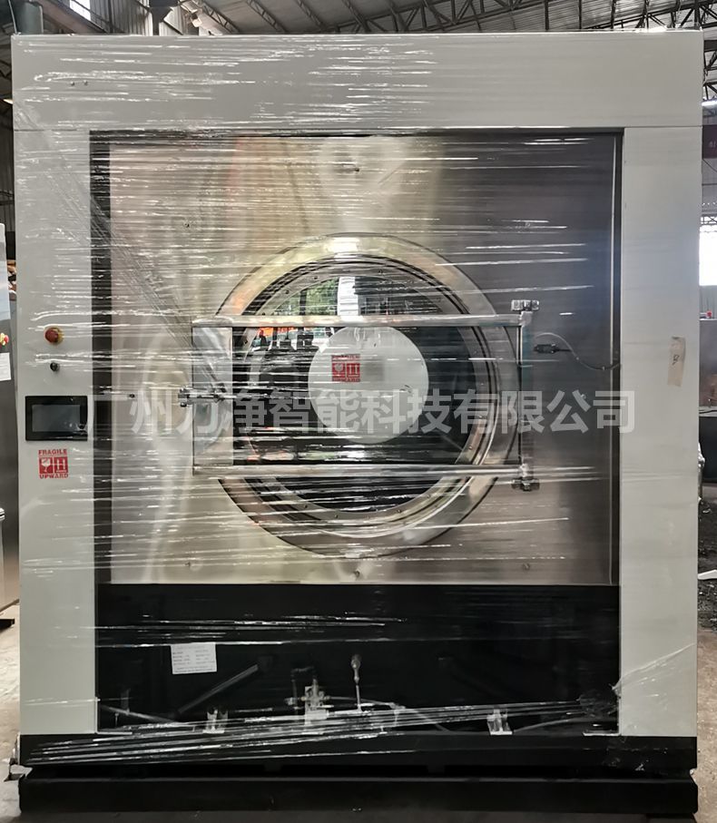 广州CA88智能外洋客户订单200公斤大型工业洗衣机打包发货